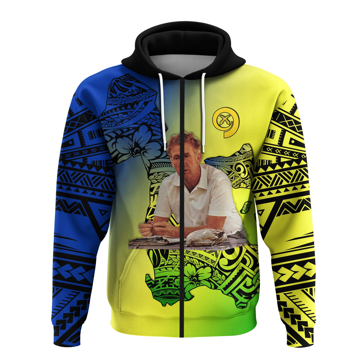 Custom Vanuatu Darvall Wilkins Zip Hoodie Proud of Malampa LT13 - Wonder Print Shop