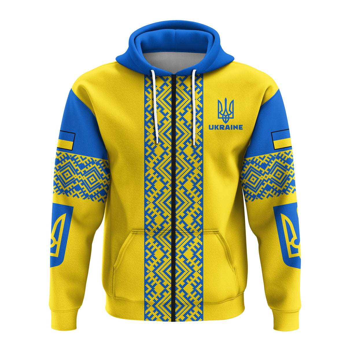 Ukraine Hoodie Ukrainian Pattern LT13 - Wonder Print Shop