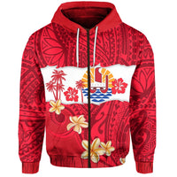 Tahiti Polynesian Zip Hoodie Mythical Destination LT13 - Wonder Print Shop