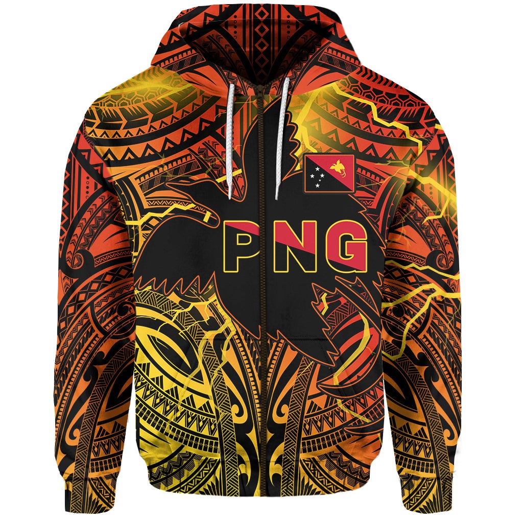 Custom Papua New Guinea Zip Hoodie Stalwart Polynesian Special LT13 - Wonder Print Shop