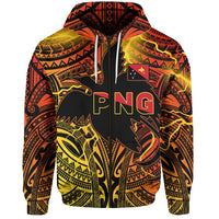 Custom Papua New Guinea Zip Hoodie Stalwart Polynesian Special LT13 - Wonder Print Shop