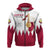 Custom Qatar Zip Hoodie Happy National Day Style Flag LT13 - Wonder Print Shop