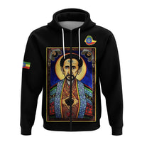 Ethiopia Proud Zip Hoodie Haile Selassie I LT13 - Wonder Print Shop