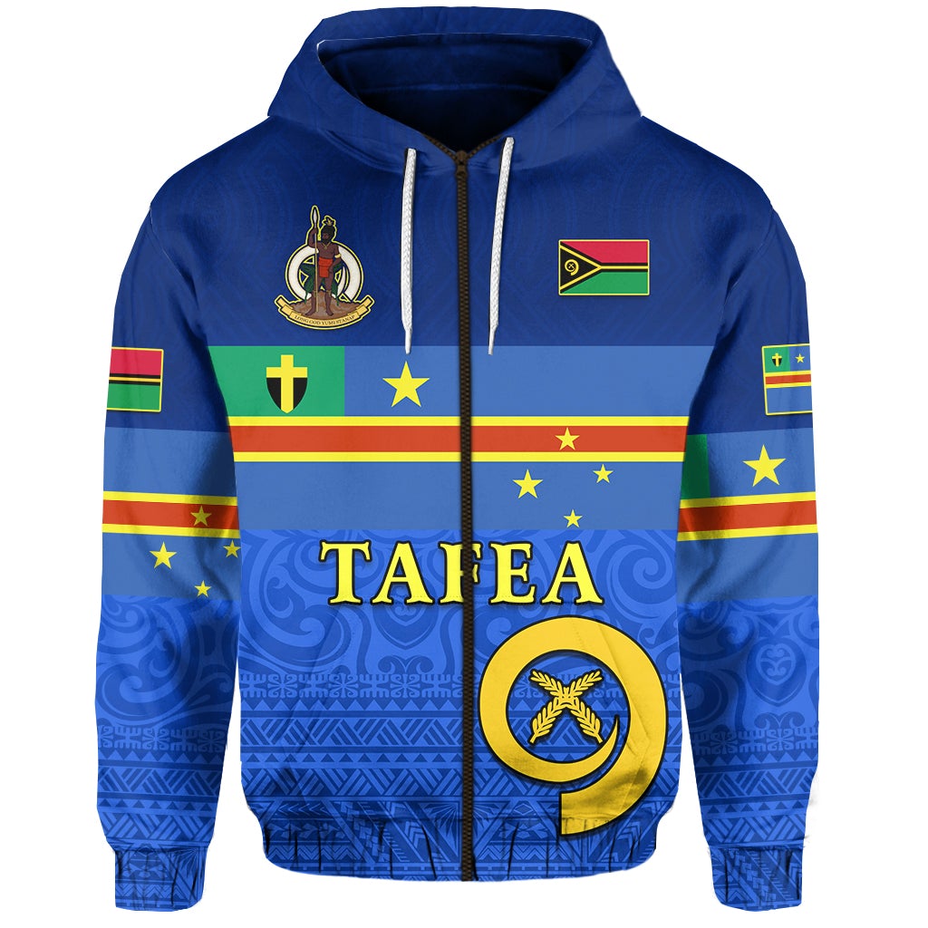 Custom Tafea Province Zip Hoodie Vanuatu Proud LT13 - Wonder Print Shop
