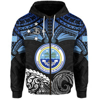 Custom Federated States of Micronesia Zip Hoodie Happy FSM 35th Independence Anniversary LT13 - Wonder Print Shop