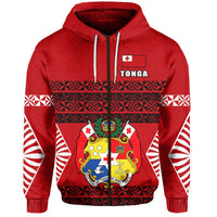 Tonga Zip Hoodie Tongan Pattern LT13 - Wonder Print Shop