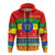 Ethiopia Zip Hoodie Merry Christmas Mix African Pattern LT13 - Wonder Print Shop
