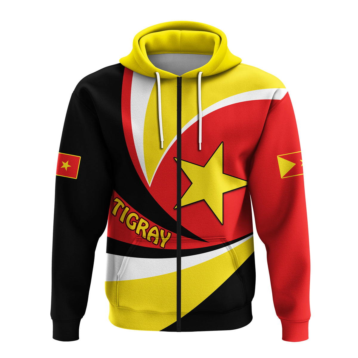 Custom Tigray Hoodie Style Color Flag LT13 - Wonder Print Shop