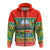 South Africa Christmas Zip Hoodie African Springbok LT13 - Wonder Print Shop