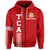 Custom Kolisi Tonga Zip Hoodie TCA LT13 - Wonder Print Shop