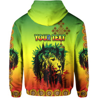 Custom Ethiopia Hoodie Cross Mix Lion Colorful Style - Wonder Print Shop
