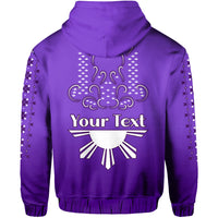 Custom Philippines Hoodie Sun Filipino Purple Barong LT13 - Wonder Print Shop