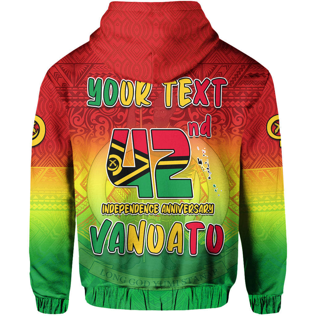 Custom Vanuatu Independence Day Hoodie 42nd Anniversary Yumi Yumi Yumi LT13 - Wonder Print Shop