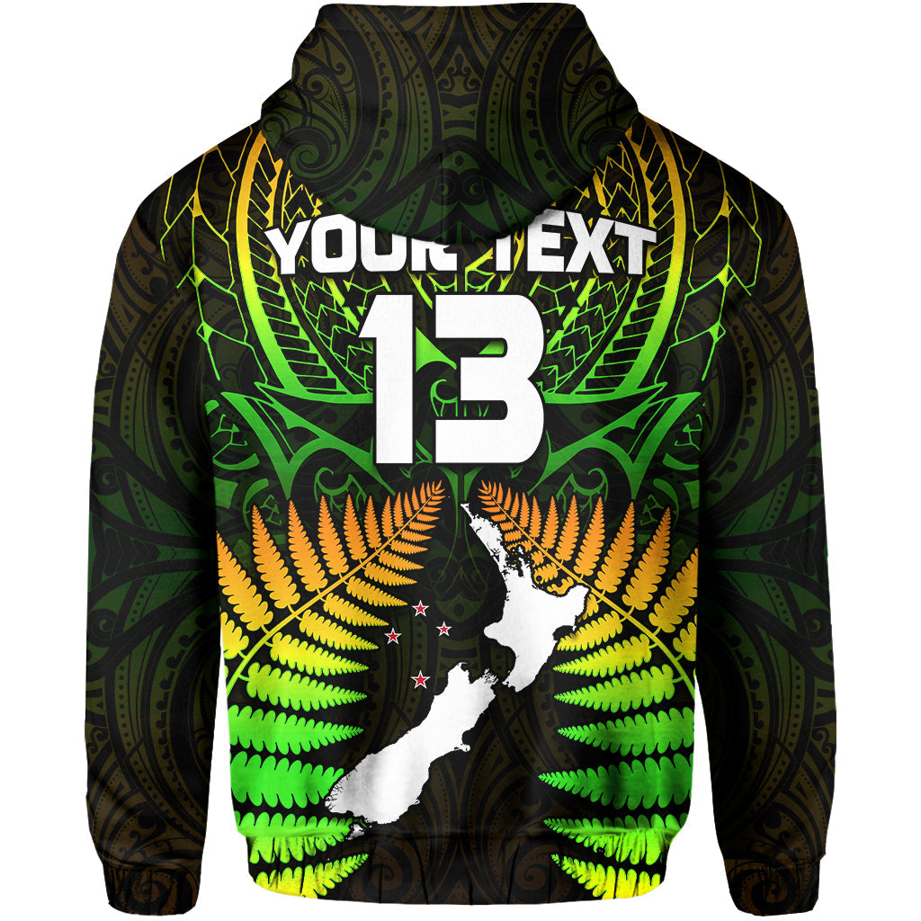 Custom Aotearoa Fern Hoodie New Zealand Hei Tiki Special Style LT13 - Wonder Print Shop