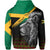 Custom Jamaica Lion Hoodie Jamaican Pattern Version Black LT13 - Wonder Print Shop