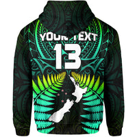 Custom Aotearoa Fern Hoodie New Zealand Hei Tiki Green Style LT13 - Wonder Print Shop