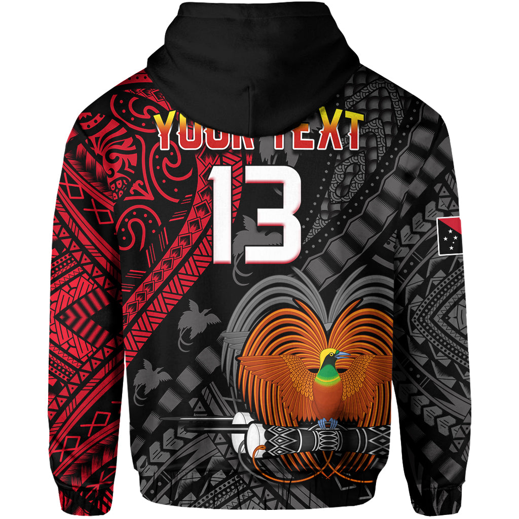 Custom Text and Number Papua New Guinea Hoodie Raggiana Birds Of Paradise Happy 47th Independence Day LT13 - Wonder Print Shop
