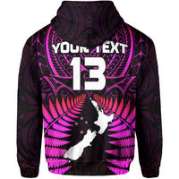 Custom Aotearoa Fern Hoodie New Zealand Hei Tiki Purple Style LT13 - Wonder Print Shop