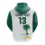 Custom Saudi Arabia Football Hoodie KSA Proud Arabia Pattern White Special LT13 - Wonder Print Shop