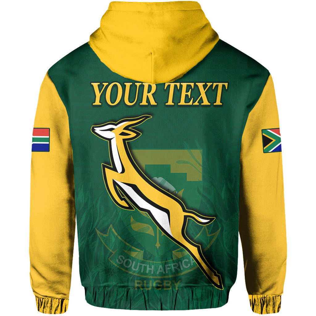Custom South Africa Rugby Hoodie Springboks Champion Bokke African Pattern Go Bokke LT13 - Wonder Print Shop