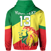 Custom Senegal Football Hoodie Lions of Teranga Soccer Football 2022 Style Flag LT13 - Wonder Print Shop