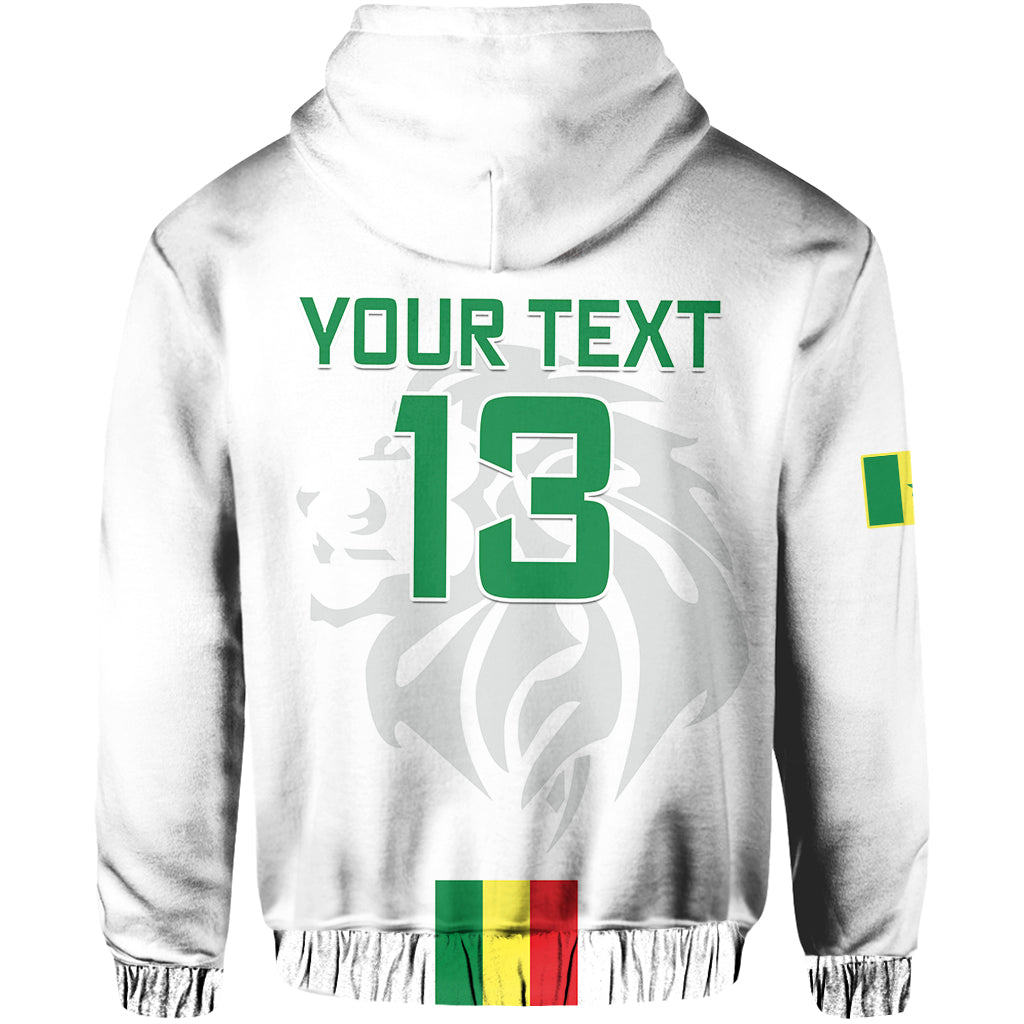 Custom Senegal Football Hoodie World Cup Soccer Lions of Teranga Champions mix Map LT13 - Wonder Print Shop