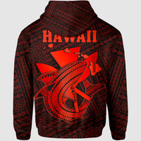 Custom Hawaii Hoodie Kakau Kanaka Maoli Combine Polynesian Shark Ver.06 - Wonder Print Shop