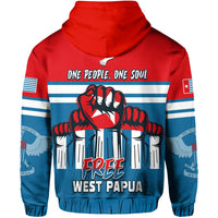 Custom Football Hoodie One People One Soul Strong West Papuan LT13 - Wonder Print Shop