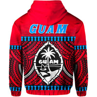 Guam Chamorro Hoodie Latte Stone Red Polynesian Haligi LT13 - Wonder Print Shop