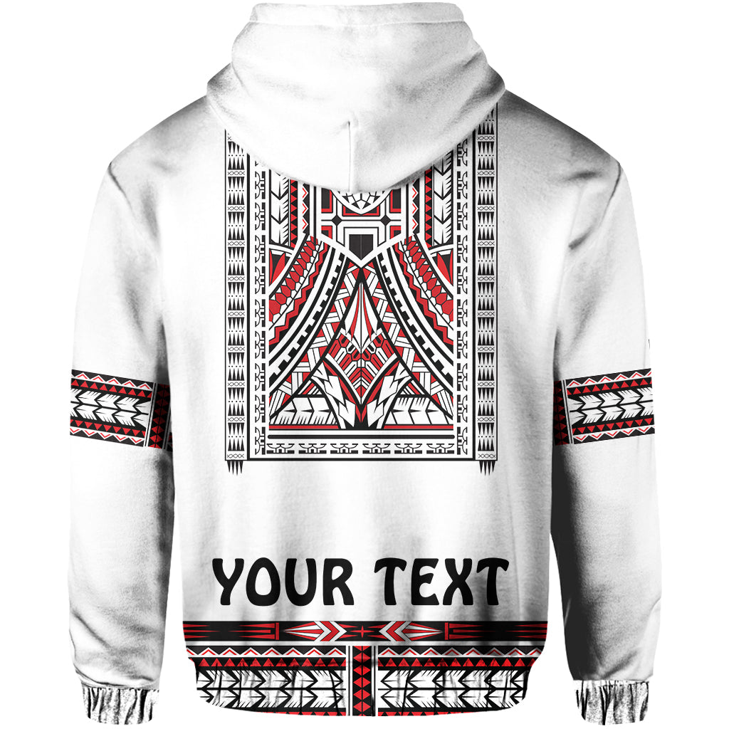 Custom Personalised Polynesian Hoodie Dashiki With Polynesian Tattoo Royal Version - Wonder Print Shop