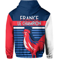 France Football The Blues Hoodie Les Bleus Le Champion 2022 World Cup LT13 - Wonder Print Shop