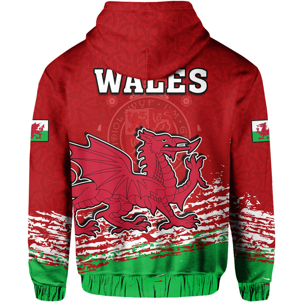 Custom Wales Football 2022 Hoodie Come On CYMRU The Red Wall LT13 - Wonder Print Shop