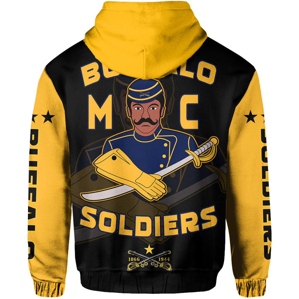 Buffalo Soldiers Hoodie BSMC Club Adore Motorcycle LT13 - Wonder Print Shop