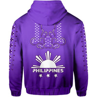 Philippines Hoodie Sun Filipino Purple Barong LT13 - Wonder Print Shop