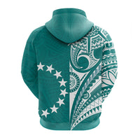 Custom Cook Islands Tatau Hoodie Symbolize Passion Stars Version Blue LT13 - Wonder Print Shop