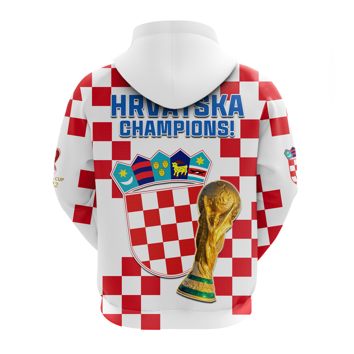 Croatia Football Hoodie World Cup Champions 2022 Hrvatska LT13 - Wonder Print Shop