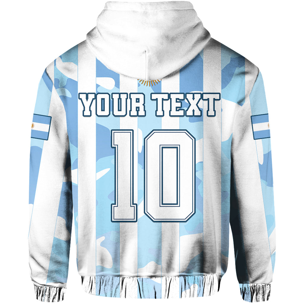 Custom Argentina Football Hoodie AFA Champions 2022 Sporty Style - Wonder Print Shop