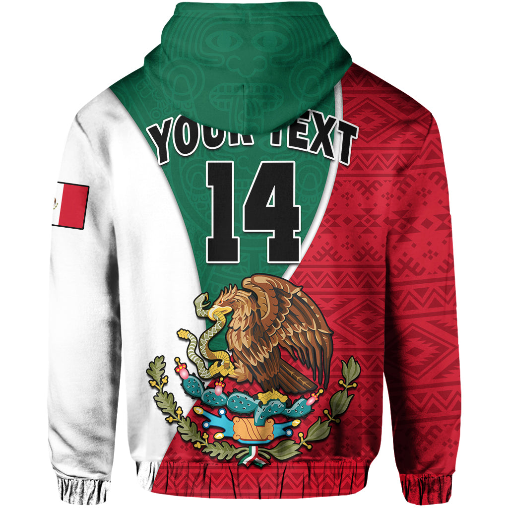 Custom Mexico Hoodie Mexican Aztec Pattern - Wonder Print Shop