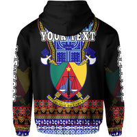 Custom Cameroon Hoodie Atoghu Pattern Black Style - Wonder Print Shop