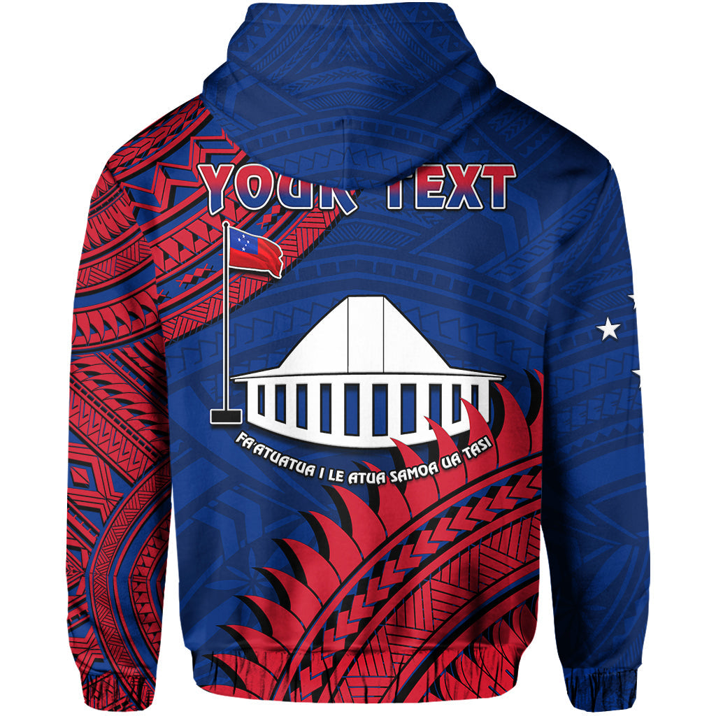 Custom Personalised F.A.S.T Samoa Hoodie Samoan Coat Of Arms Polynesian Pattern - Wonder Print Shop