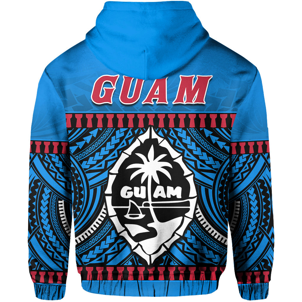 Guam Chamorro Hoodie Latte Stone Blue Polynesian Haligi LT13 - Wonder Print Shop