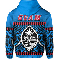 Guam Chamorro Hoodie Latte Stone Blue Polynesian Haligi LT13 - Wonder Print Shop