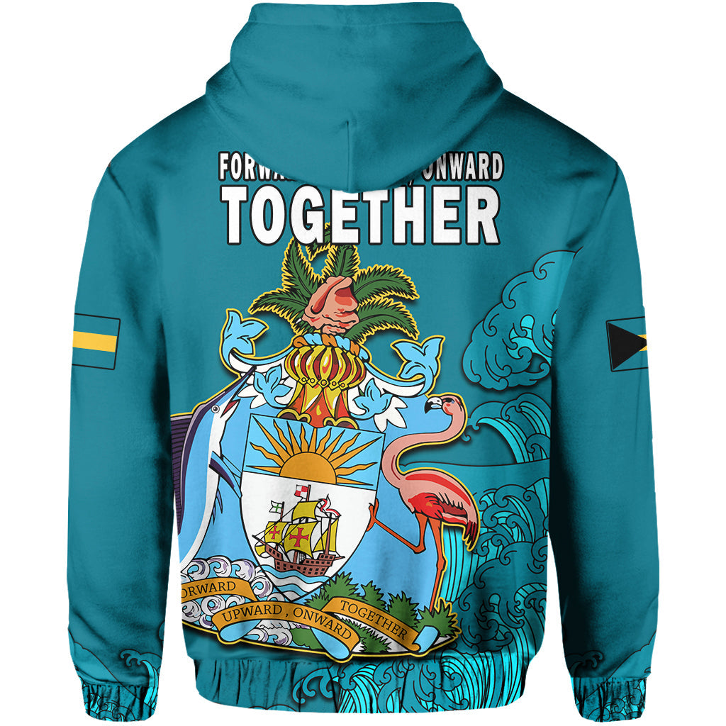 Bahamas Independence Day Hoodie Blue Marlin Since 1973 Style - Wonder Print Shop
