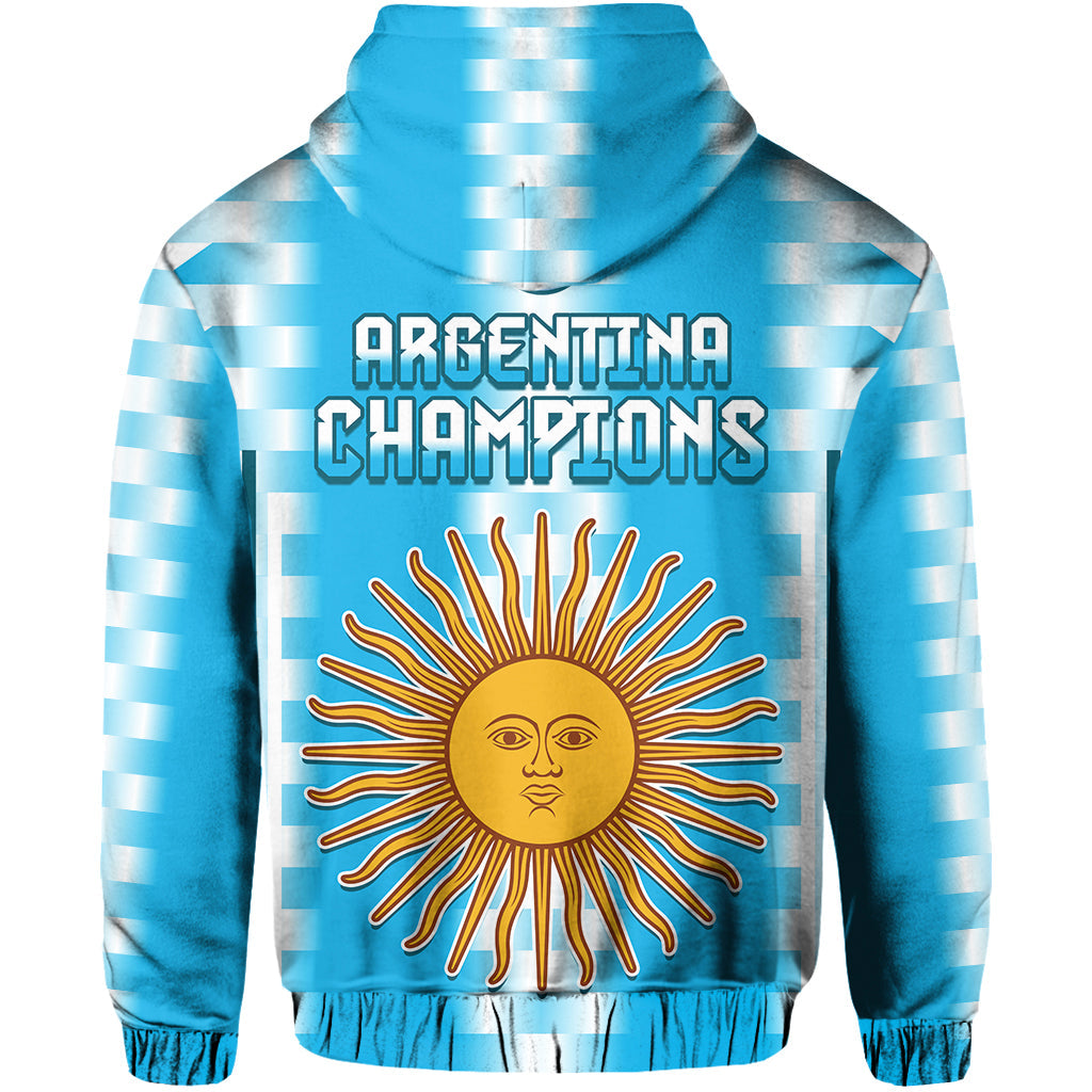 Argentina Football Champions Hoodie La Albiceleste GOAT LT13 - Wonder Print Shop