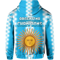 Argentina Football Champions Hoodie La Albiceleste GOAT LT13 - Wonder Print Shop