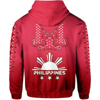 Philippines Hoodie Sun Filipino Red Barong LT13 - Wonder Print Shop