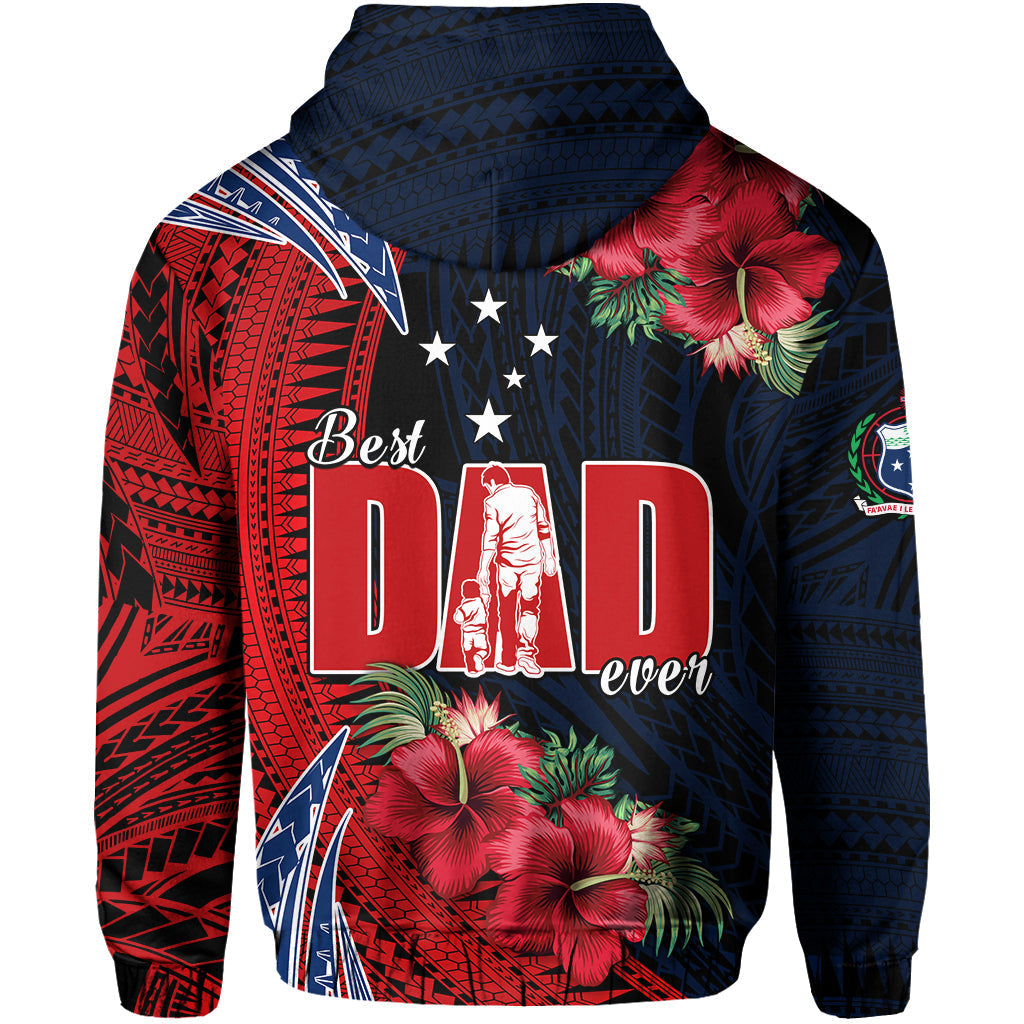 Samoa Fathers Day Hoodie Polynesian Best Dad Ever LT13 - Wonder Print Shop