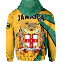 Jamaica Athletics Hoodie Jamaican Flag Mix Lion Sporty Style - Wonder Print Shop