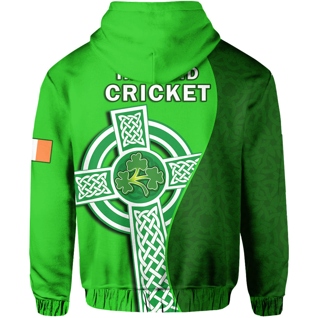 Ireland CrickeHoodie Irish Flag Celtic Cross Sporty Style - Wonder Print Shop