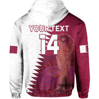 Custom Qatar Football Hoodie Champions Qatari Al Janoub Stadium WC 2022 - Wonder Print Shop